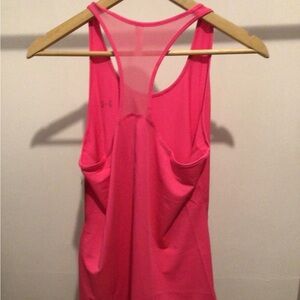 Helly Hanson hot pink breast cancer awareness racerback tank/sports top